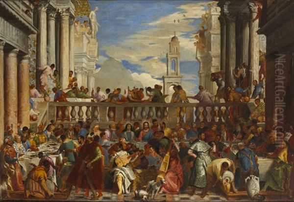 The Marriage At Cana (after Veronese) Oil Painting by Nathaniel Hone the Younger