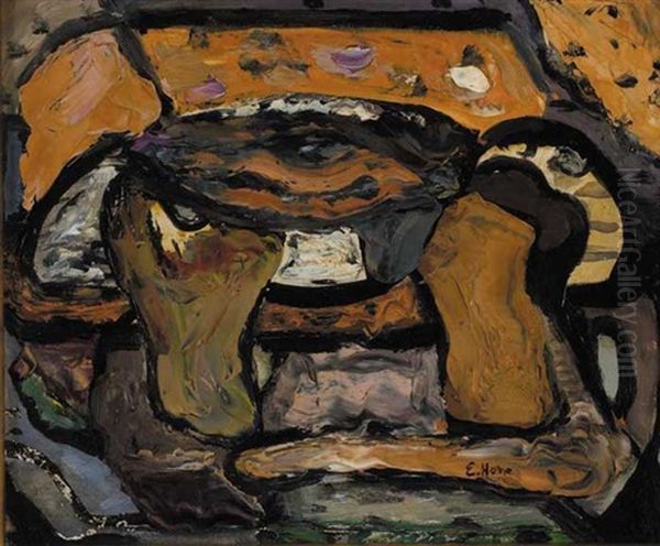 Abstract Oil Painting by Evie Sydney Hone