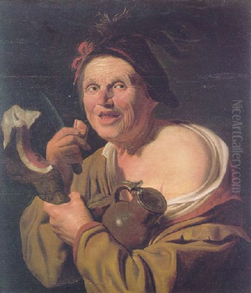 The Ham Eater Oil Painting by Gerrit Van Honthorst
