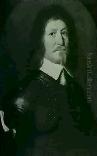 Portrait Of A Man In Armour Oil Painting by Gerrit Van Honthorst