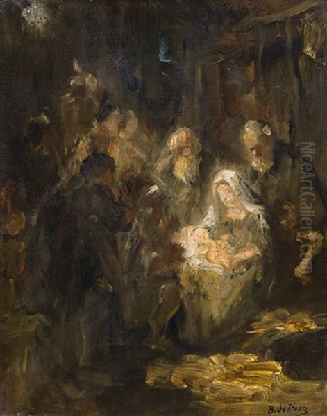 Anbetung Der Hirten Oil Painting by Bernard Johann De Hoog
