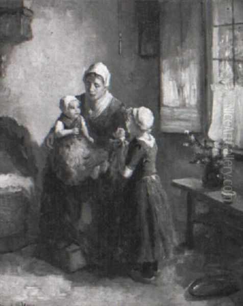 The New Doll Oil Painting by Bernard Johann De Hoog