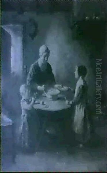 The Frugal Meal Oil Painting by Bernard Johann De Hoog