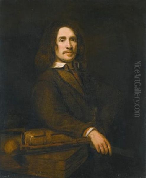 Portrait Of A Gentleman, Possibly Caspar Calthoff Oil Painting by Samuel Van Hoogstraten