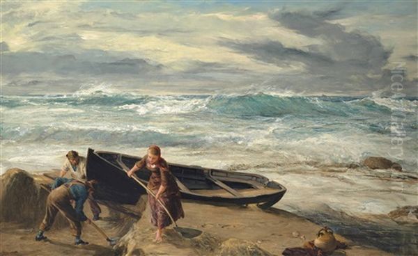 Last Night's Disaster Oil Painting by James Clarke Hook