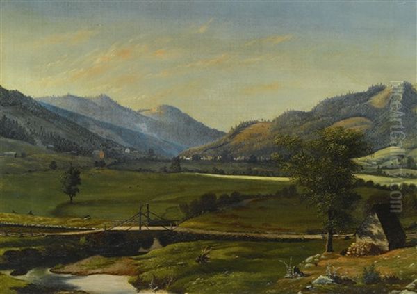 Vermont Scene Oil Painting by James Hope