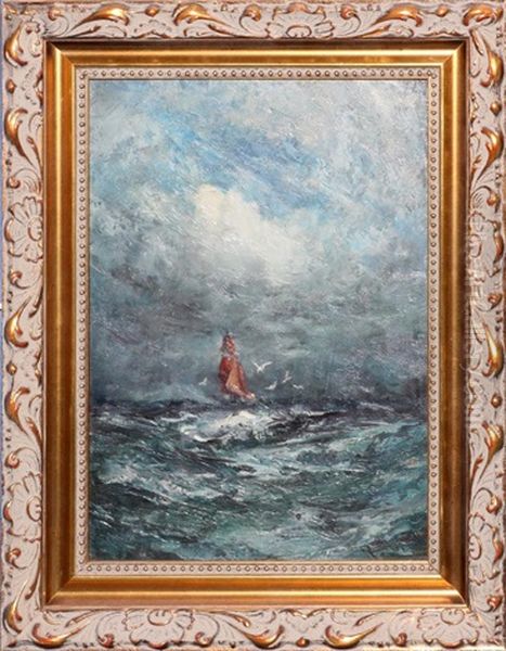 Seascape Oil Painting by Robert B. Hopkin