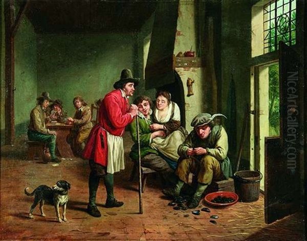 Bauernwirtschaft Oil Painting by Jan Josef Horemans the Younger