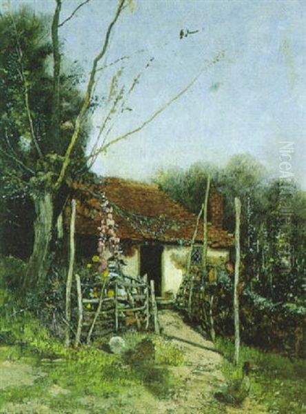 Bauerngarten Oil Painting by Theodor von Hoermann