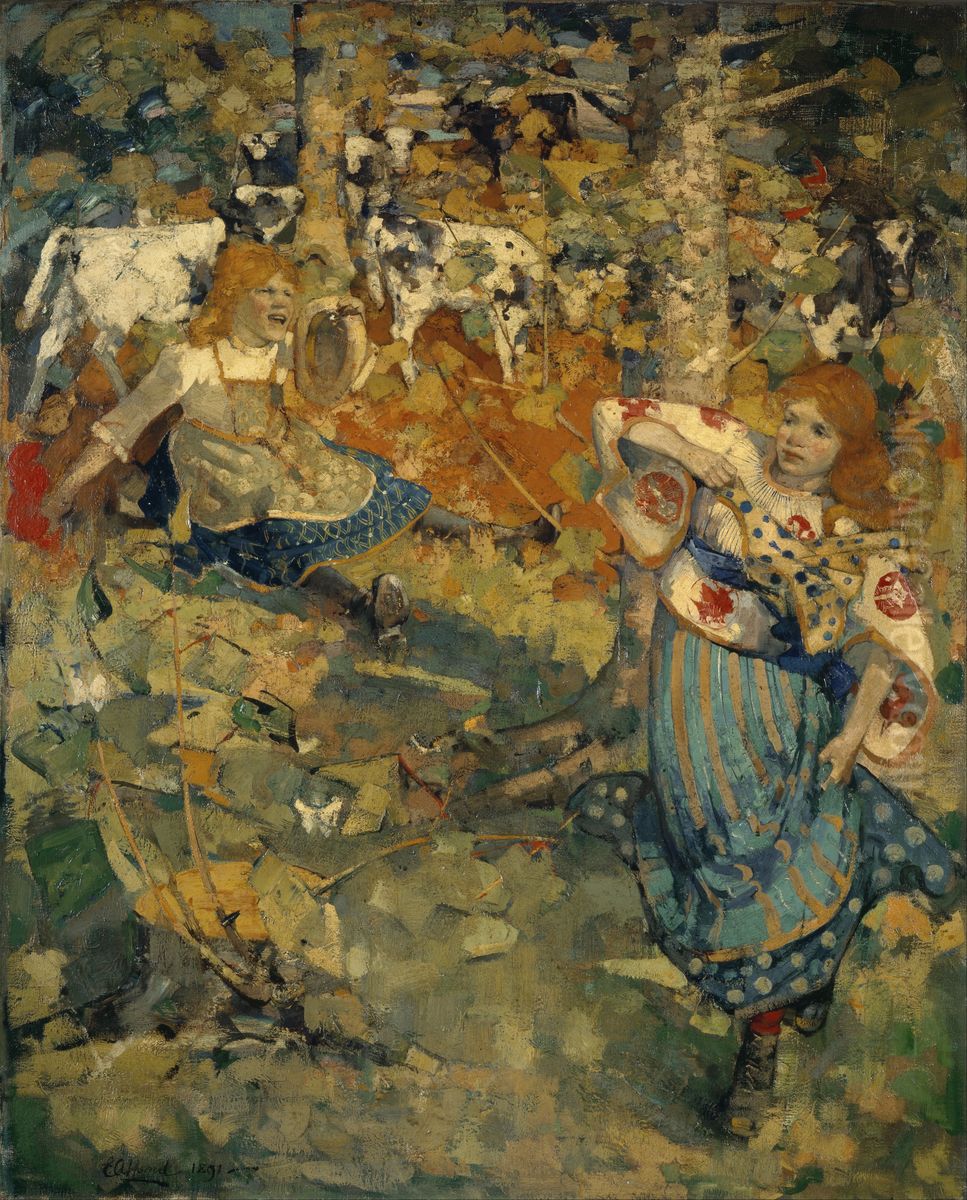 Summer Oil Painting by Edward Atkinson Hornel