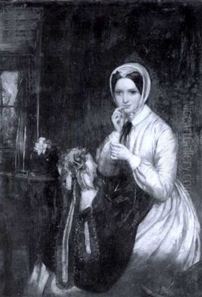 The Seamstress Oil Painting by John Callcott Horsley