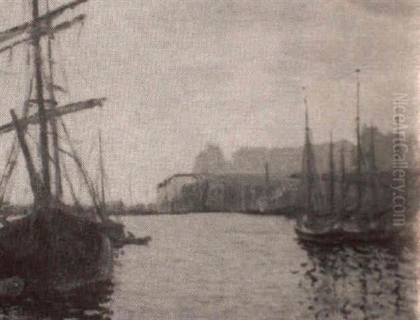 Channel Port Oil Painting by William Samuel Horton