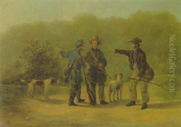 Die Uckermarker Und Die Importierten Oil Painting by Theodor Hosemann