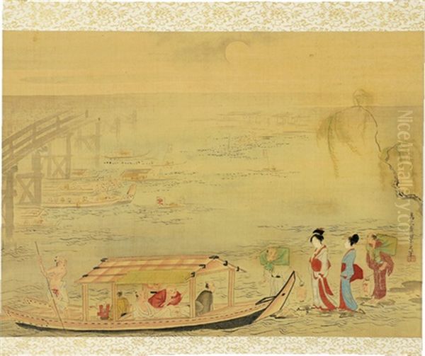 Untitled Oil Painting by Eishi Hosoda