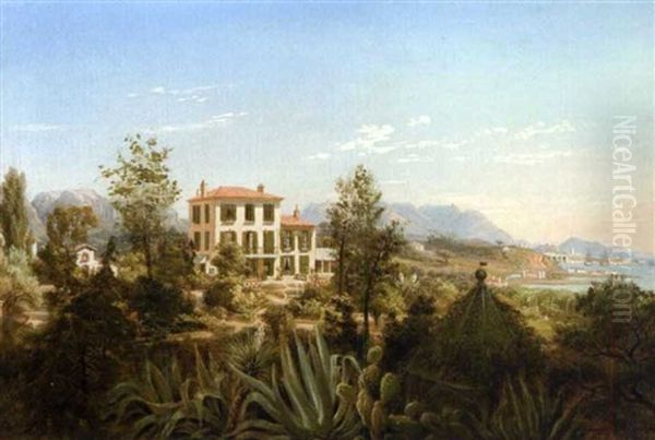 La Cote Mediterraneenne Oil Painting by Edouard Jean Marie Hostein