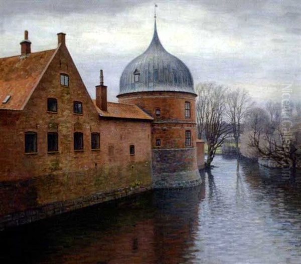 Frederiksborg, Det Gamle Taarn Oil Painting by Axel Hou