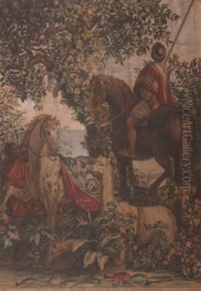 Allegorical Painting, 1921 Oil Painting by Axel Hou