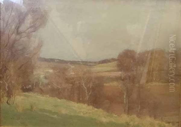 Beith/dalry Landscape Oil Painting by George Houston