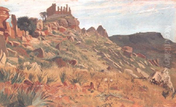 Ruins Oil Painting by George Howard