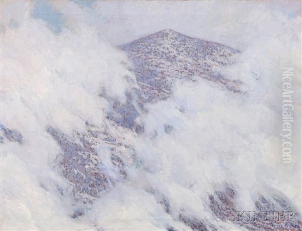 Clouds Breaking Over Kearsarge Oil Painting by Marion P. Howard