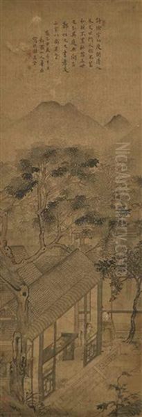 Joy Of Reading Oil Painting by Hua Yan