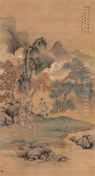 Orchid Oil Painting by Hua Yan