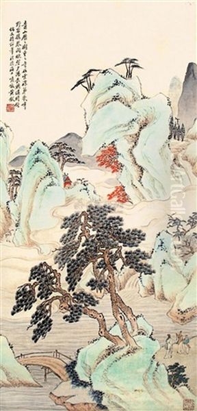 Landscape Oil Painting by Huang Shanshou