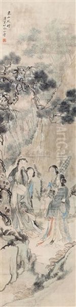 Figure And Landscape Oil Painting by Huang Shanshou