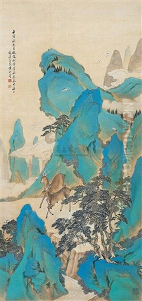 Landscape Oil Painting by Huang Shanshou