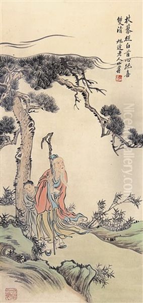 Figure Oil Painting by Huang Shanshou