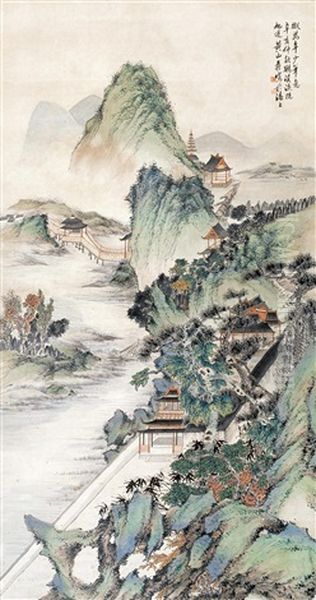 Landscape Oil Painting by Huang Shanshou