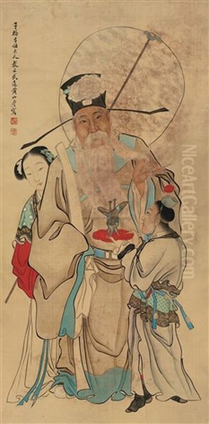 Flowers Oil Painting by Huang Shanshou