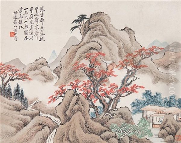 Landscape Oil Painting by Huang Shanshou