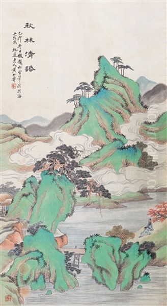 Landscape Oil Painting by Huang Shanshou