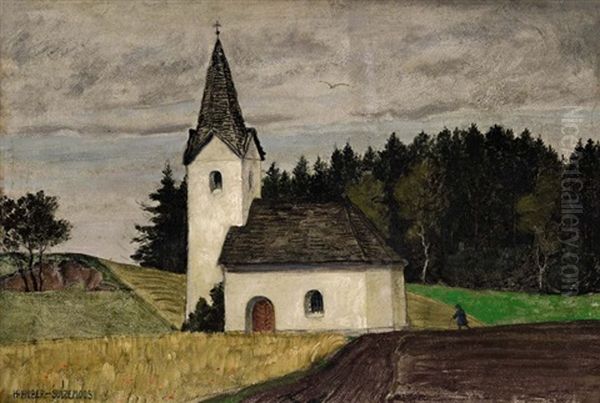 Die Kapelle Unserer Lieben Frau Bei Muhldorf/halfing Oil Painting by Hans Huber-Sulzemoos
