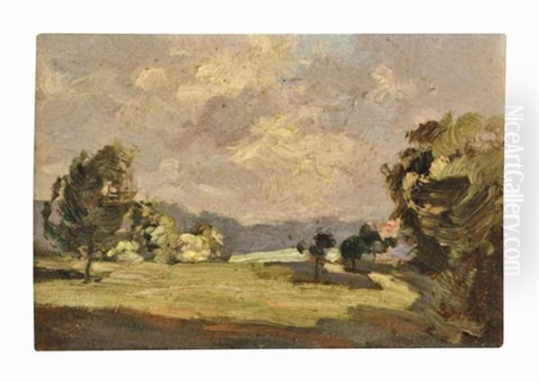 Hampstead Heath Oil Painting by Peter Paul Hubner