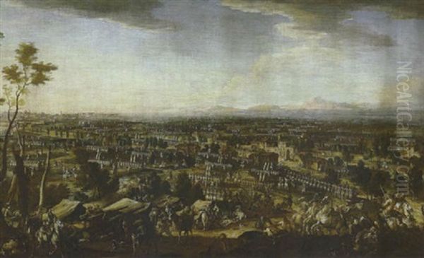 Schlachtenbild Oil Painting by or Huchtenburgh, Jan van Huchtenberg