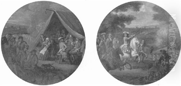 Visite Chez Le Medecin Militaire Oil Painting by or Huchtenburgh, Jan van Huchtenberg