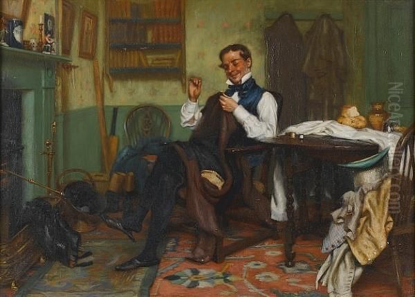 A Stitch In Time Oil Painting by Francis Barraud