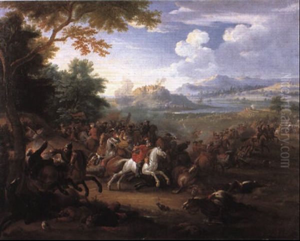 La Prise De Belgrade Par Le Prince Eugene Oil Painting by or Huchtenburgh, Jan van Huchtenberg
