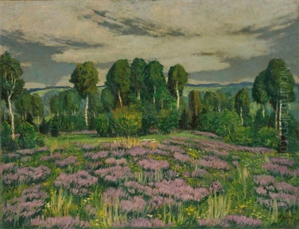 Landscape With The Moor Oil Painting by Antonin Hudecek