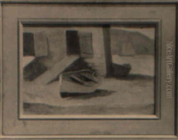 Beached Dories Oil Painting by Eric Hudson