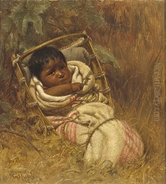 Anxious Moments (no. 896) Oil Painting by Grace Carpenter Hudson