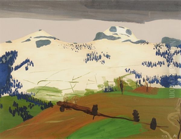 Hoher Kasten Oil Painting by Johannes Hugentobler