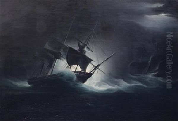 The Royal George On Her Return From Ireland Oil Painting by William John Huggins