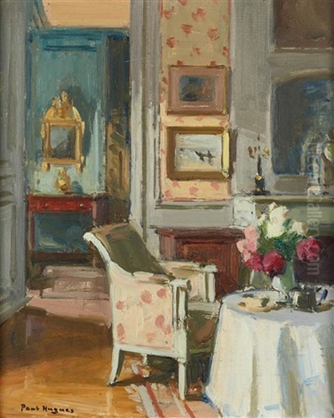 Scene D'interieur Oil Painting by Paul Hughes