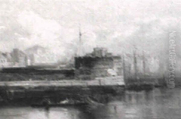 View Of Algiers Oil Painting by Victor Pierre Huguet