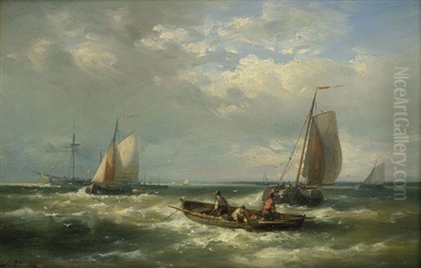 Marinmotiv Oil Painting by Abraham Hulk the Elder