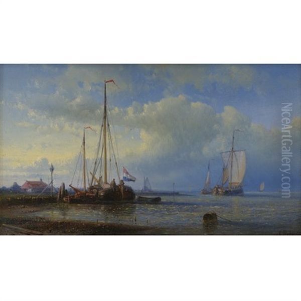 Seascape Oil Painting by Abraham Hulk the Elder
