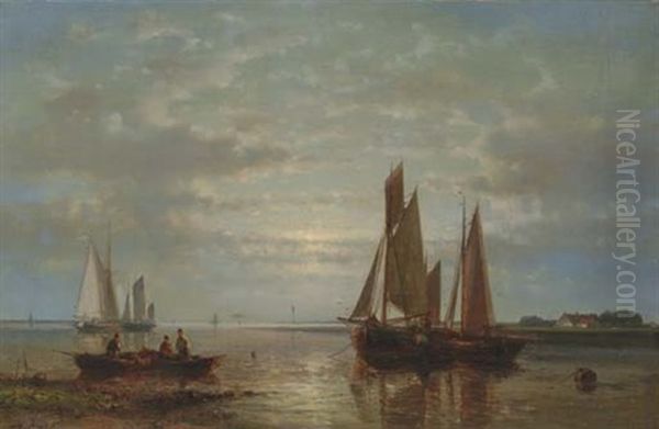 Evening Calm Oil Painting by Abraham Hulk the Elder